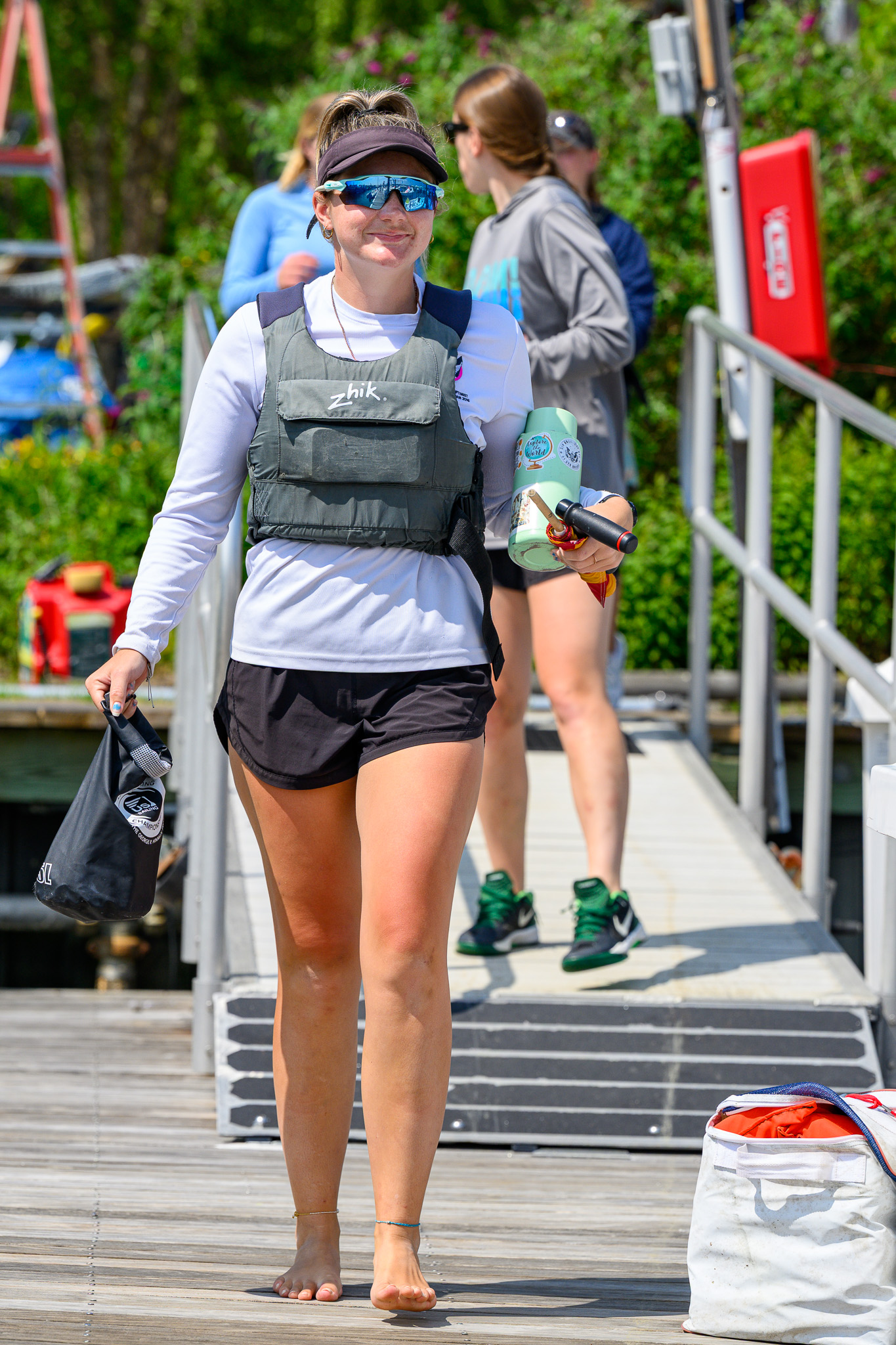 Boats approaching the mark